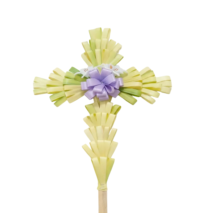 Fresh Large Palm Cross 36"
