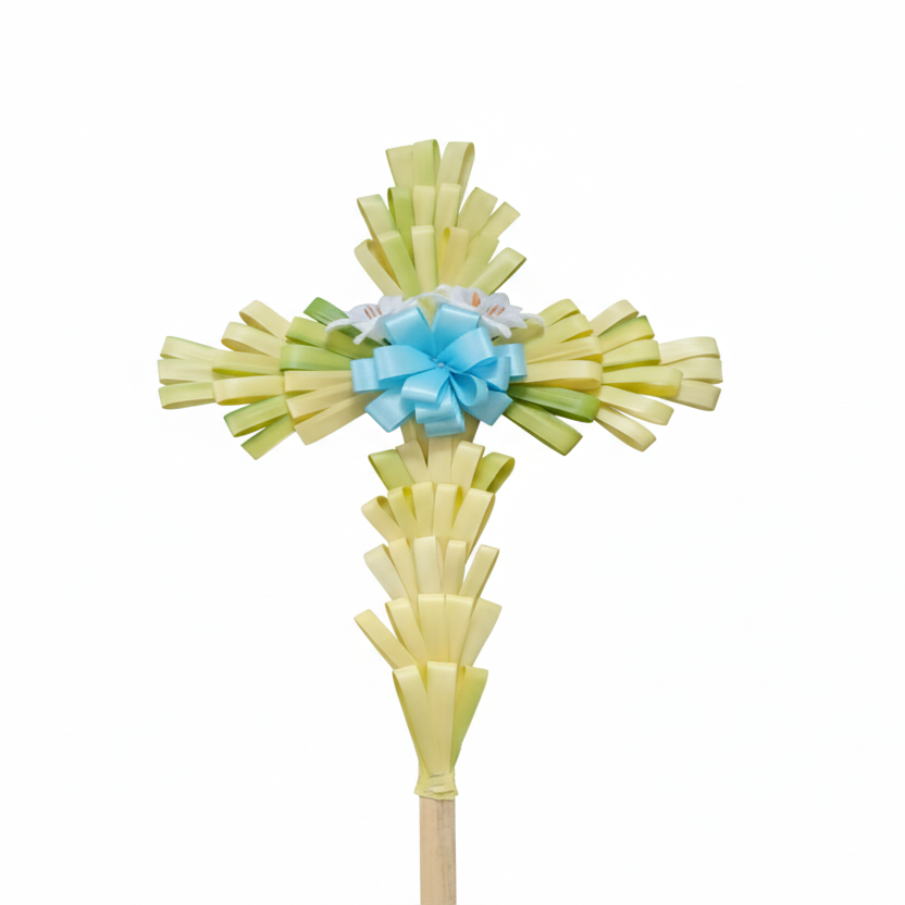 Fresh Large Palm Cross 36"