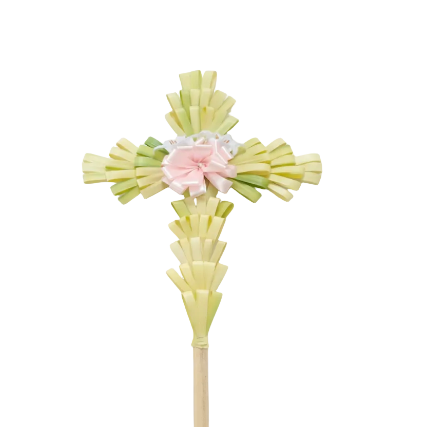 Fresh Large Palm Cross 36"