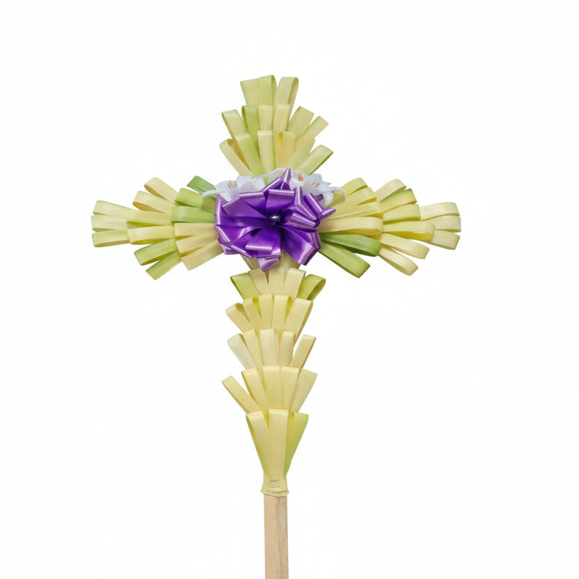 Fresh Large Palm Cross 36"