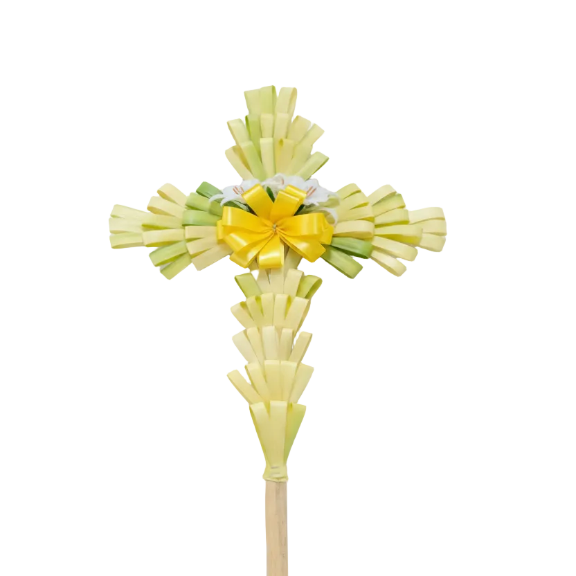 Fresh Large Palm Cross 36"