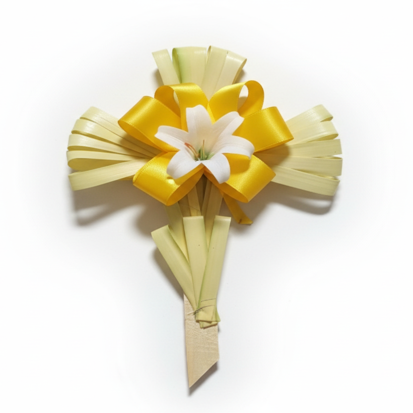 Fresh Small Palm Crosses 20"